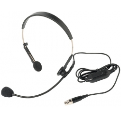 Headset microphone with volume control