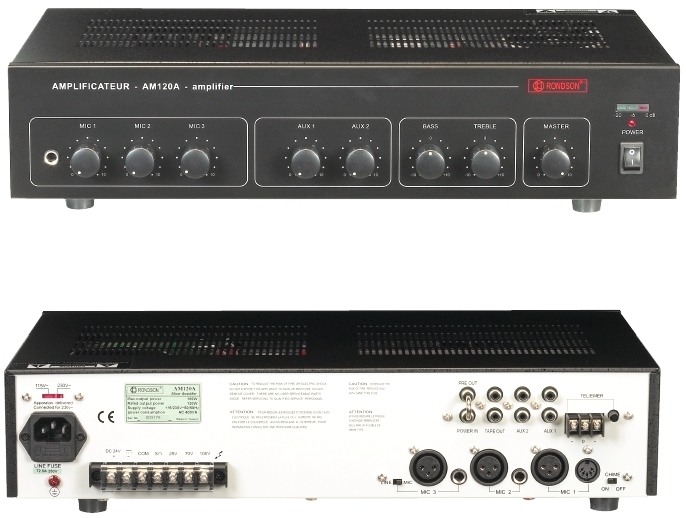 Amplificateurs mélangeurs 100 Volts avec DC24V