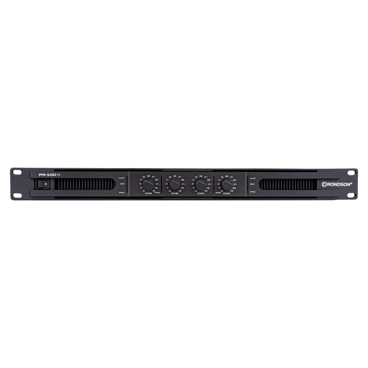 Power amplifier 4 x 300W in 1U class D