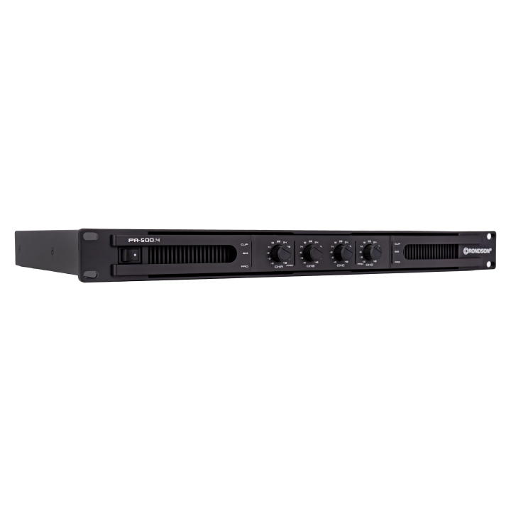 Power amplifier 4 x 300W in 1U class D