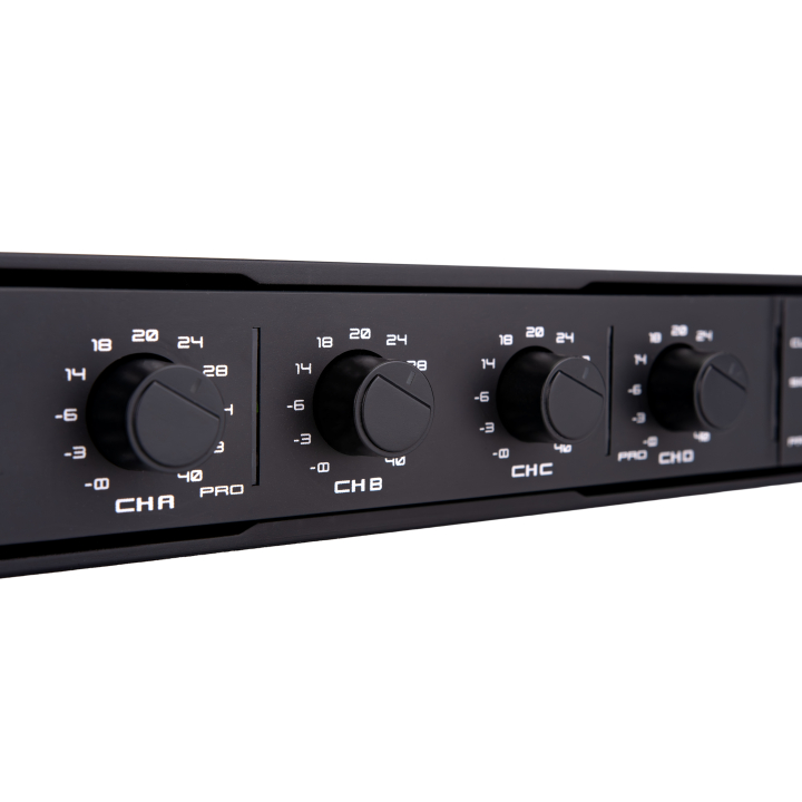 PA-300.4 amplificateur de puissance 4 x 300W vue bouton
