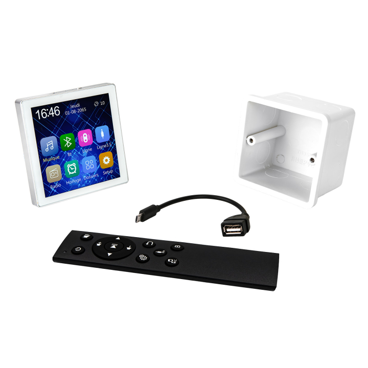 Wall-mounted amplifier 2 x 15W Bluetooth