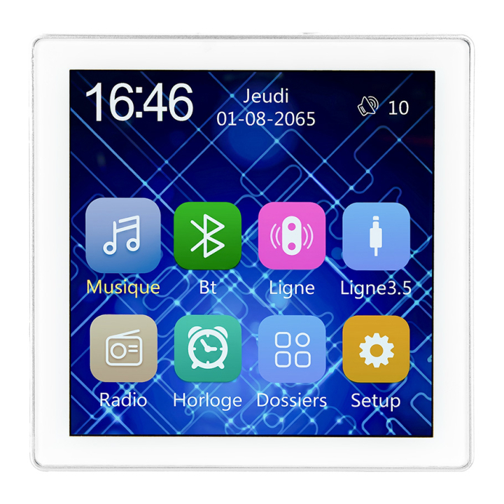 Wall-mounted amplifier 2 x 15W Bluetooth