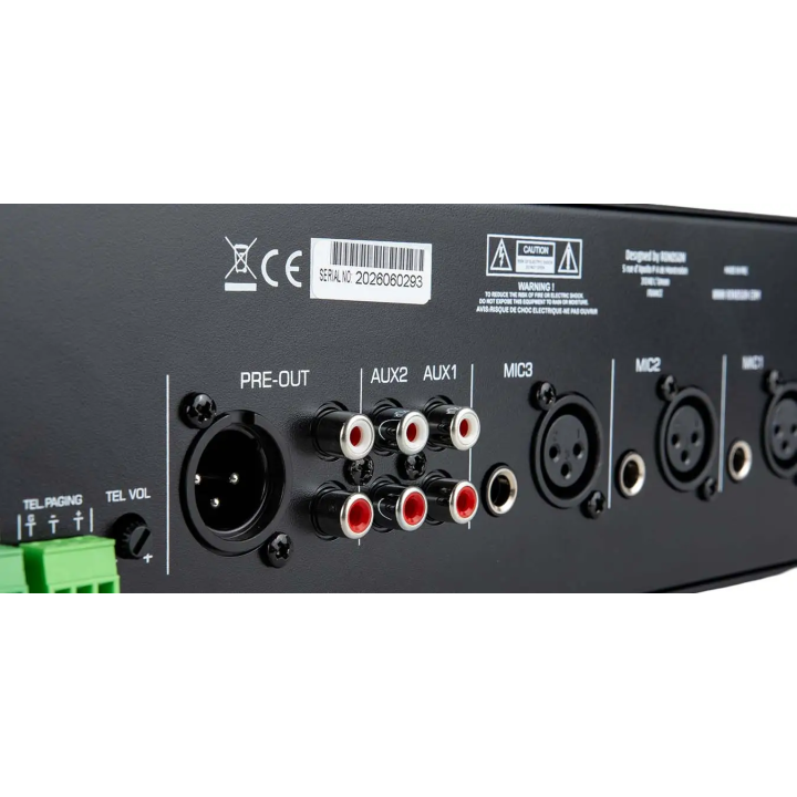 Amplificateur Mélangeur 350W Multimédia coupure sono DC 24V