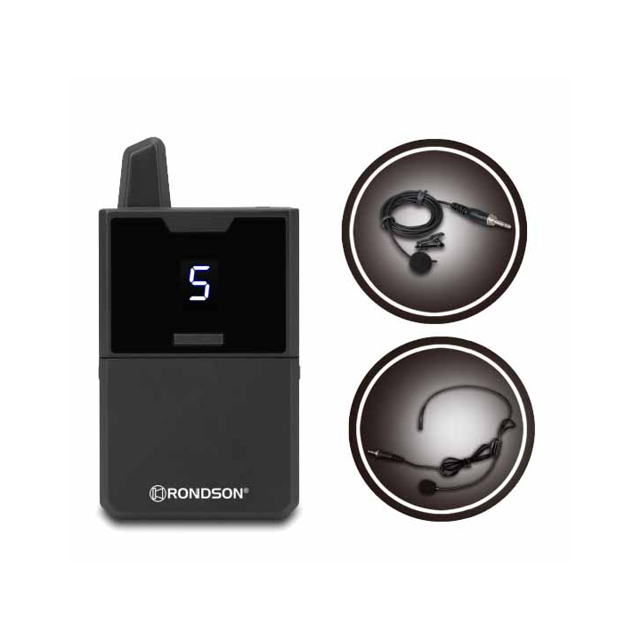 4-channel HF microphone system, 4 bodypack microphones
