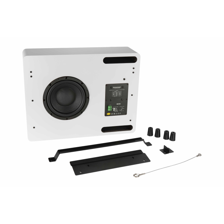 Caisson de basses passif blanc de 120W