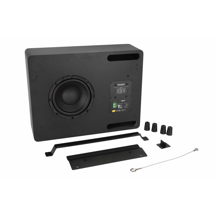 80W passive bass reflex subwoofer for 100V and 8 ohm sound systems