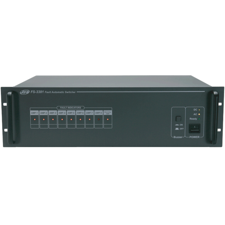 Back-up amplifier switch-over system, 19" 3U