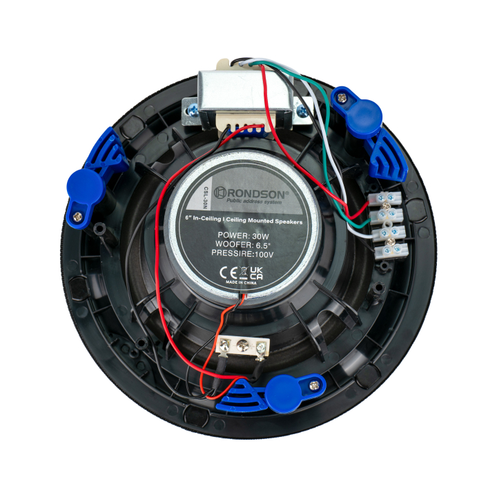 Black ceiling-mounted speaker 30W | Delivery in 24 to 48H
