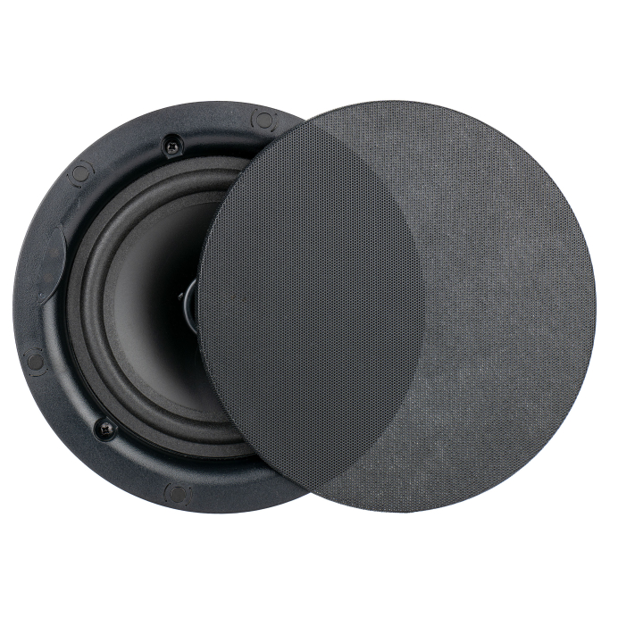 CSL-30N Haut-parleur plafond encastrable - Grille métal laquée noir - Vue HP