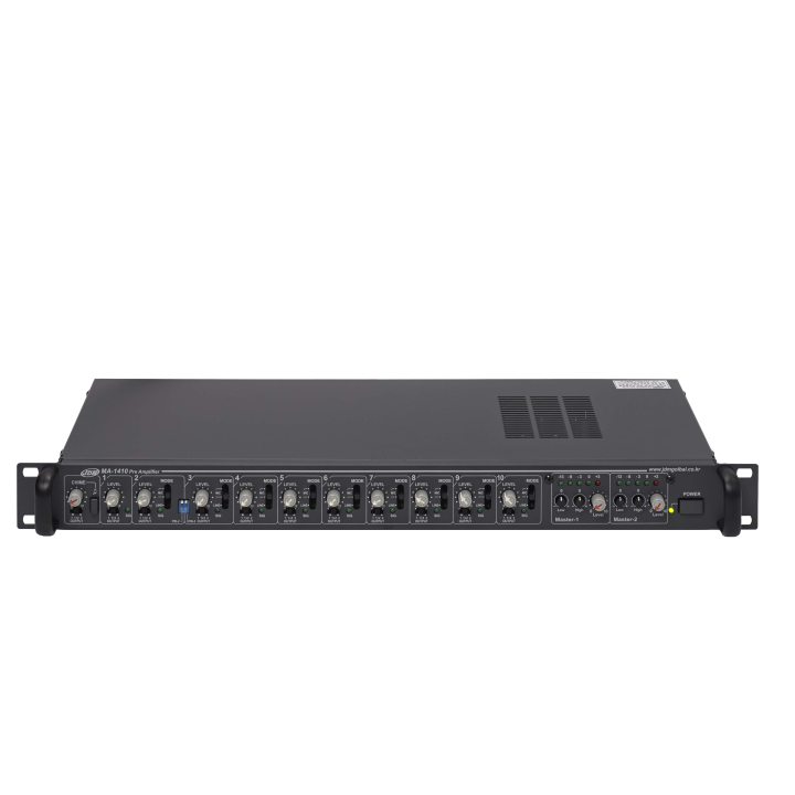 Préamplificateur 10 entrées/2 sorties