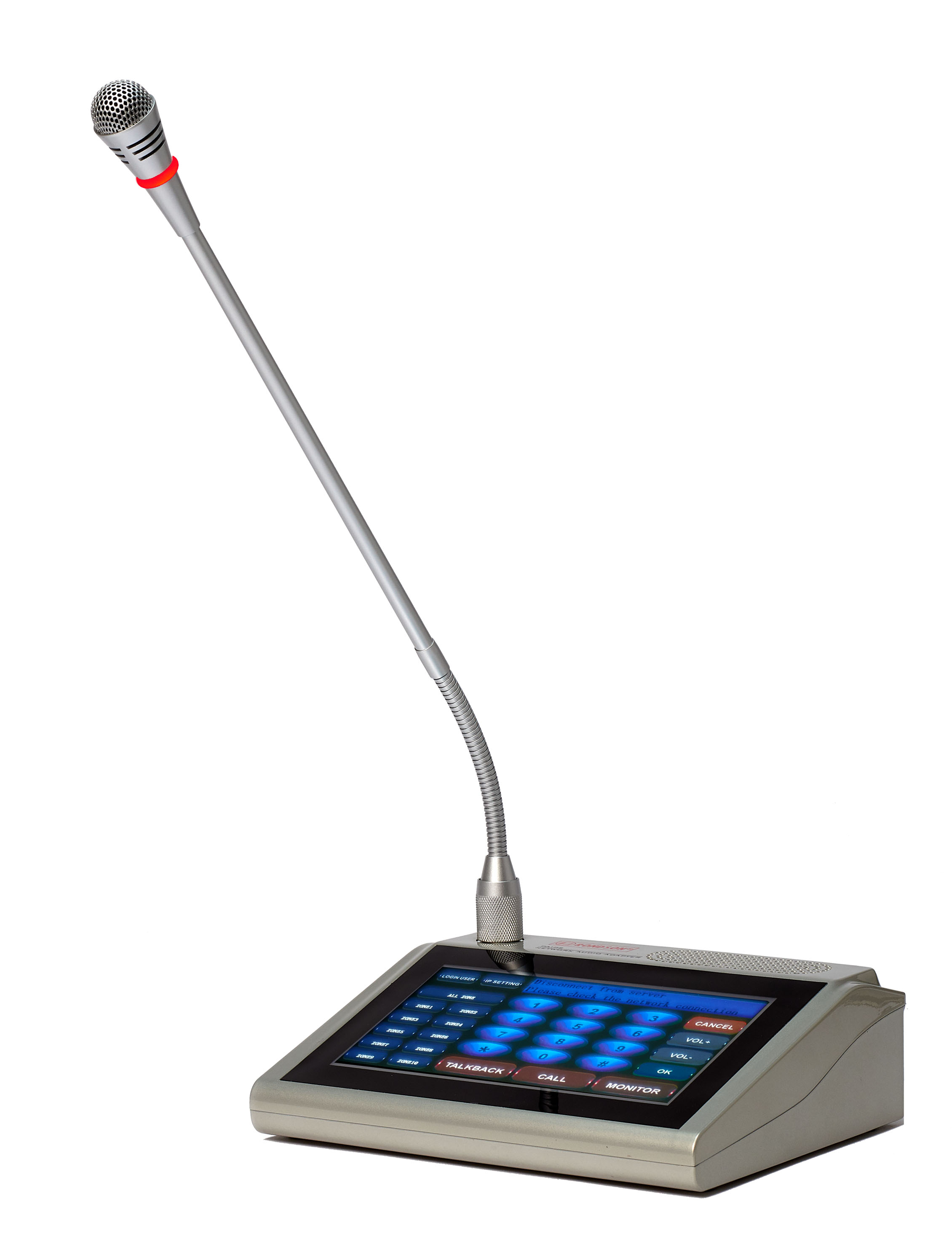 pupitre micro d'appel ip
