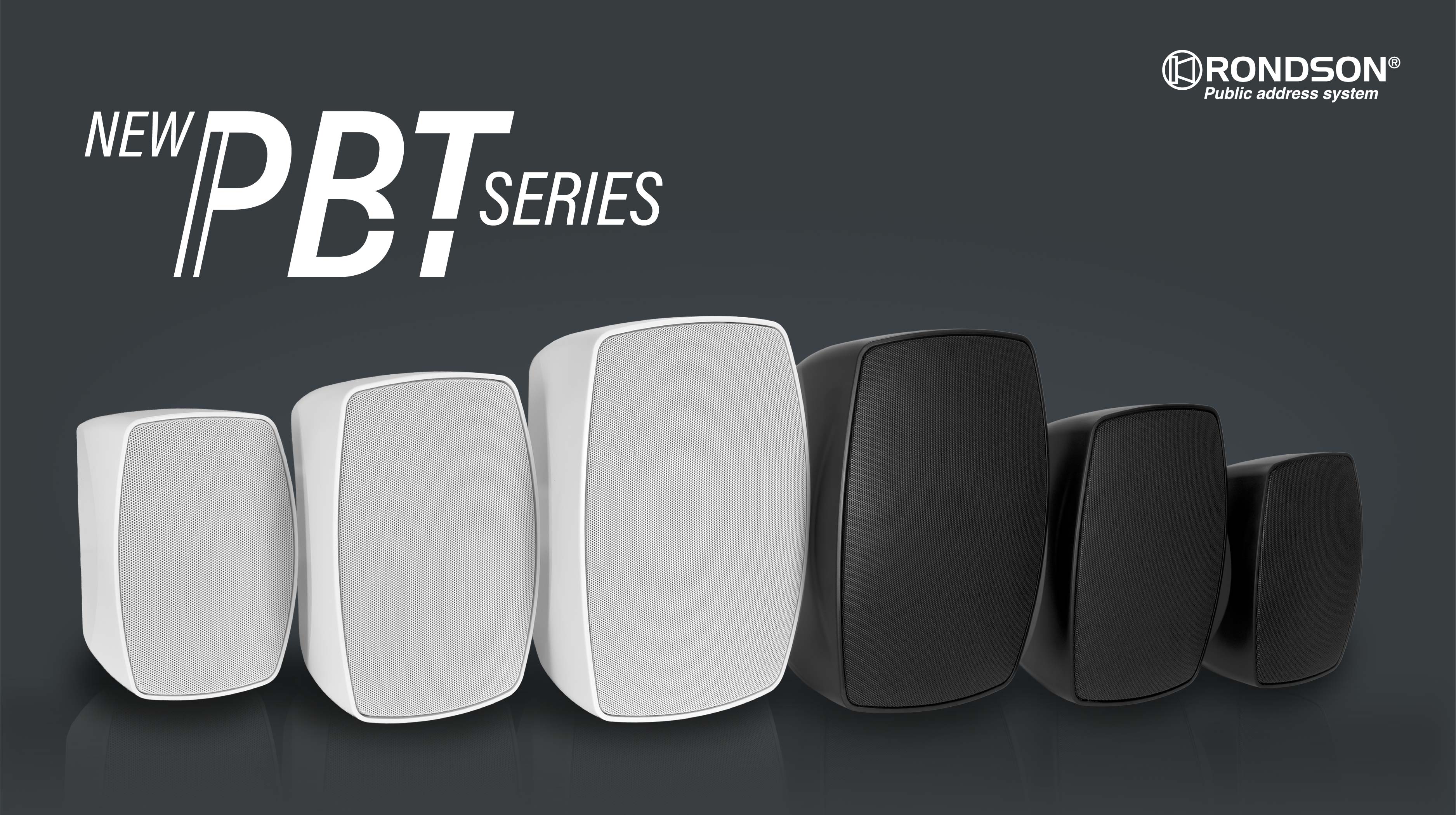 Nouvelle série PBT enceintes murales IP55 sans câble apparent !