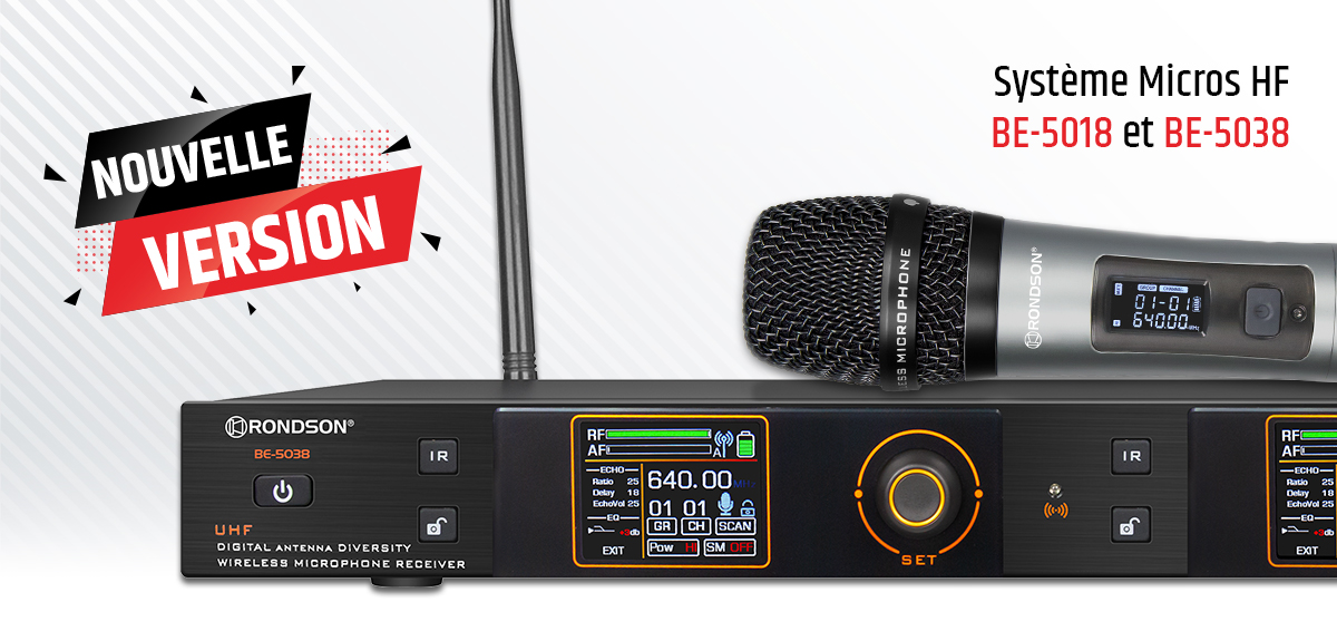 Nouvelle version des micro HF BE-5018 & BE-5038