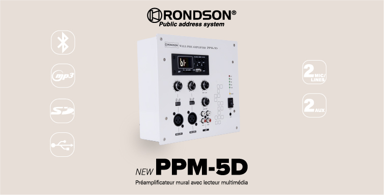 Le préamplificateur mural digital multimédia PPM-5D de Rondson !