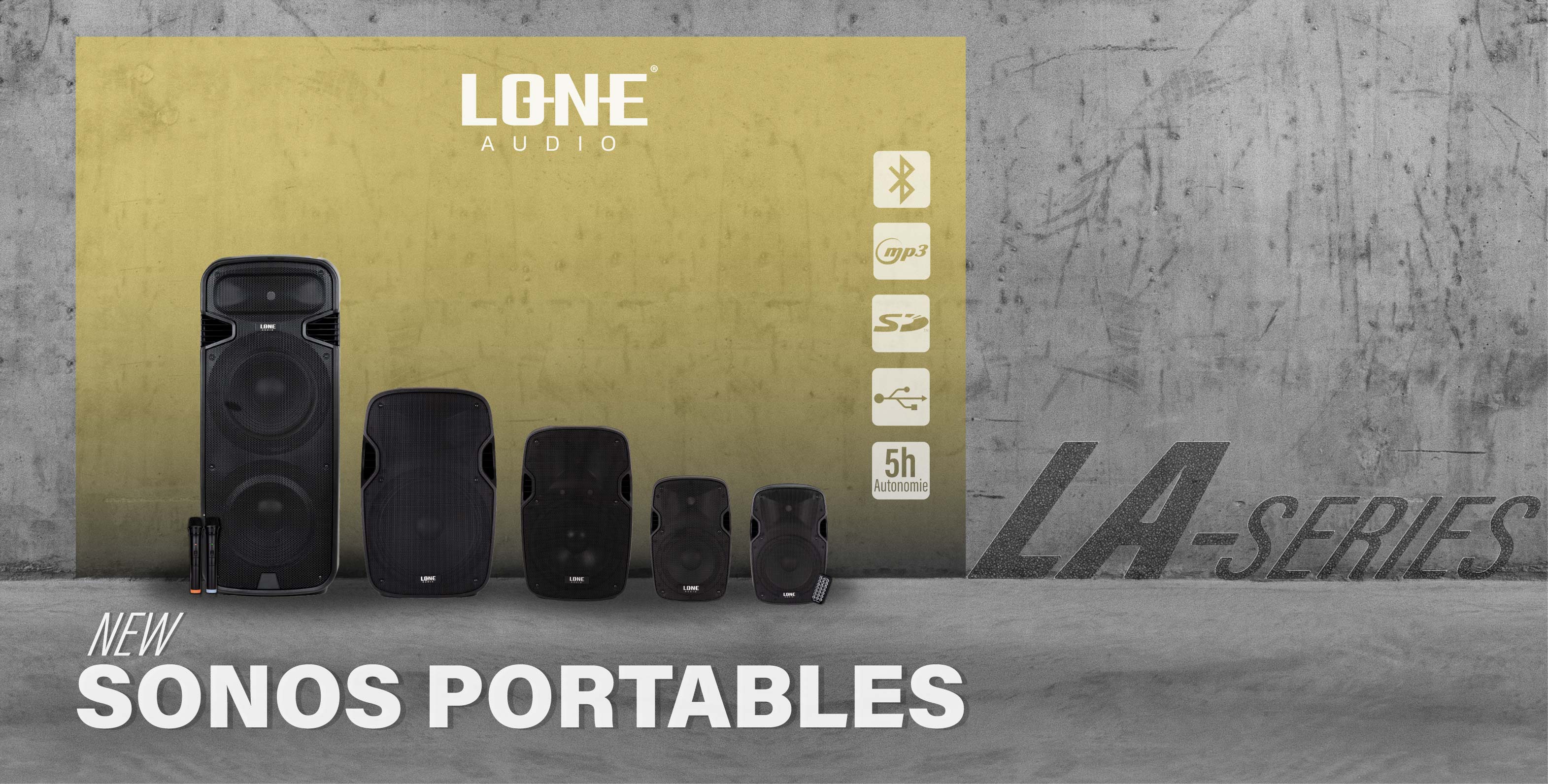 LA-SERIES - Nouvelles sonorisations portables amplifiées !